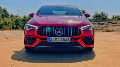 빨간색 신형 amg CLA45s 실물