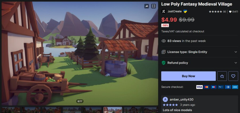 [에셋스토어] (무료) Low Poly Fantasy Medieval Vil_1.png