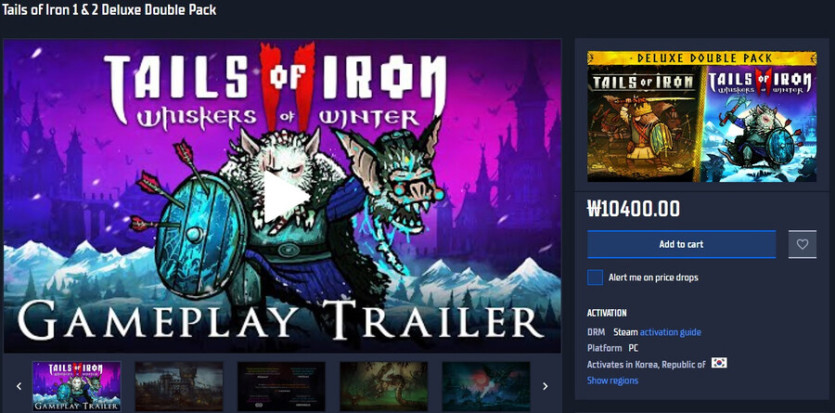 [게이머즈게이트] 테일즈 오브 아이언 1&amp;2 디럭스 더블팩 10400원_1.jpg