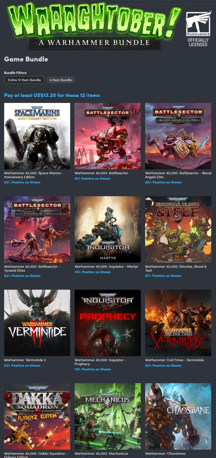 [험블번들] WAAAGHTOBER! 워해머 번들 (13.2$)_1.jpg