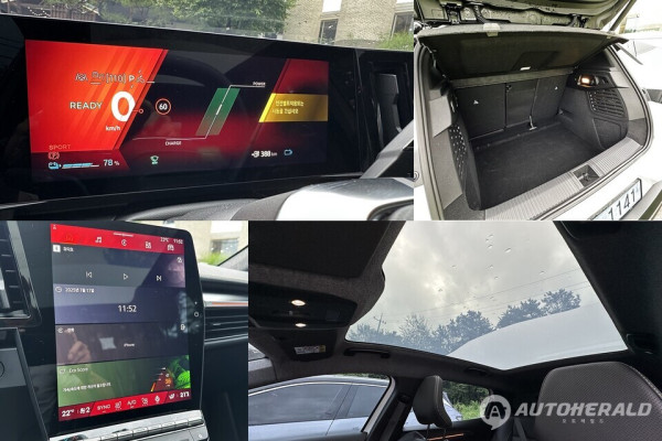 예상보다 넉넉한 실내 공간이 장점으로 특히 솔라베이 선루프가 동급에서도 드물게 탑재됐다. (오토헤럴드 김훈기 기자)