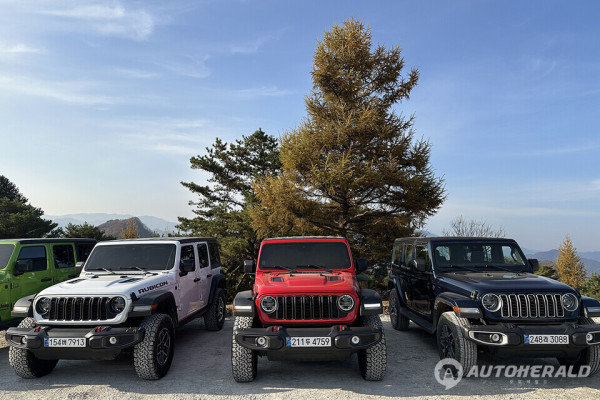 지프 랭글러 루비콘의 강력한 오프로드 성능을 최근 강원도 정선 임도 구간에서 경험했다(오토헤럴드 김훈기 기자)